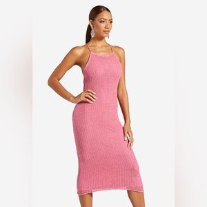 Back Lace Midi Sweater Dress